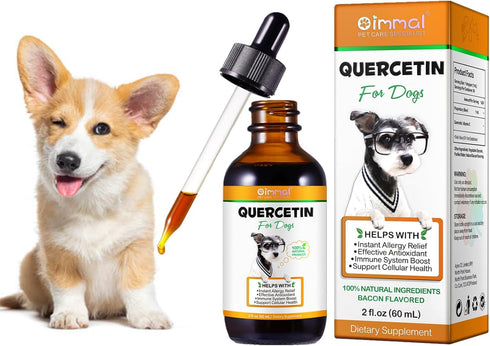 Quercetin for Dogs, Dogs Quercetin Supplement, Quercetin with Vitamin C for Dogs, Quercetin for Dogs Allergies, Support Balanced Immune System Ant...