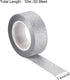 MECCANIXITY 0.6inch x 32.8ft Glitter Tape, Decorative Craft Tape Self Adhesive Stick 1.5cmx10m Silver Tone for Scrapbook, DIY Arts, Gift Wrapping...