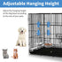 Anti-Slip Dog Bowls, 2 Pack Stainless Steel Dog Bowl Hanging on Cage, Hanging Pet Water and Food Bowls for Cat Puppy Small Animals, with Non-Slip ...
