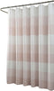 Dainty Home Waffle Weave Shower Curtain - Ombre Striped Pattern in Blush 70" x 72" - Water Resistant Polyester Blend, Washable Shower Curtain - Pe...