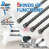 AIZESI Spring Tension Curtain Rods Short Tension Rod (Black, 28" to 41"-4Pcs)...