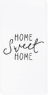 The Cotton & Canvas Co. Home Sweet Home Soft and Absorbent Kitchen Tea Towel, Flour Sack Towel and Dish Cloth...