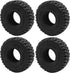 MOHERO 4PCS Soft Rubber Mud Terrain Tires for 1/18 TRX4M Bronco Defender 1/24 Axial SCX24 RC Crawler Car (D Style)...