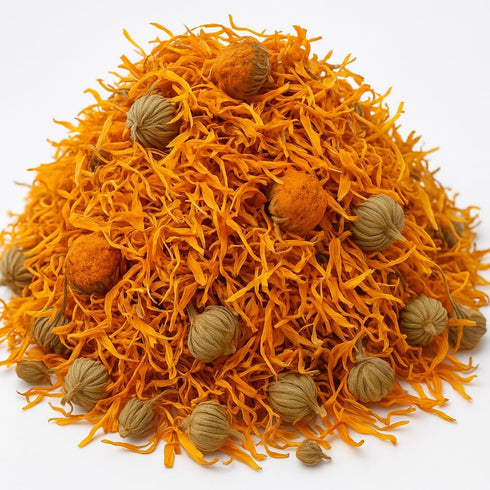 Organic Bio Herbs-Premium Dried Marigold Flowers – Natural Herbal Tea & Culinary Use, Whole & Sun-Dried for Freshness (Calendula Officinalis 2 Oz....