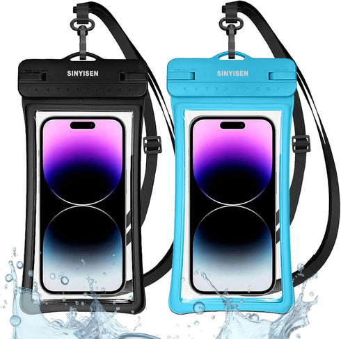 Waterproof Phone Pouch Case with Lanyard,IPX8 Floating Phone Dry Bag,Cell Phone Waterproof Pouch for iPhone 15 Pro Max 14 13 12 Galaxy S24 Ultra S...