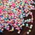 ABS Colorful Acrylic Round Beads Imitation Faux Pearls String NO Hole 4-10MM Mixed Color for Craft DIY Jewelry Making (6MM Mix Color(About 900pcs)...