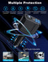 4 in 1 USB C Car Charger Adapter, 210W Multi USB Cigarette Lighter Adapter, Socket Splitter with 3 USB Ports, 12V/24V Outlet Dual USB Type C PD Fa...