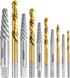 10-Piece Screw Extractor and Left Hand Drill Bit Set, Bolt Extractors, for Removing Broken Studs, Bolts, Socket Screws, and Fittings...