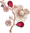 Luxury Brooch and pin for women, Elegant wedding pearl crystal rhinestones brooch, Cherry Blossom flower jewelry collection...