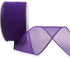 Purple Sheer Organza Ribbon Wired Edge 1-1/2 Inch X 25 Yards for Gift Package Wrapping,Wedding,Party Decoration...