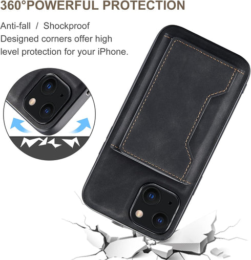 Asuwish Phone Case for iPhone 14 Plus 6.7 inch Wallet Cover with Tempered Glass Screen Protector and Credit Card Holder Stand Leather Cell i-Phone...