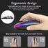 LED Wireless Mouse, Bluetooth Mouse &2.4GHz Instant Connection,Rechargeable Ultra Silent Slim,3 DPI 2 Connection Modes with USB-C to USB Adapter f...