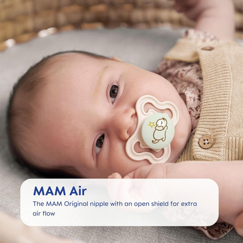 MAM Variety Pack Baby Pacifier, Includes 3 Types of Pacifiers, Nipple Shape Helps Promote Healthy Oral Development, 3 Pack, 0-6 Months, Girl...