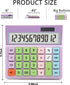 Model 2276 Purple Calculator, UPIHO Standard Calculator with Solar Power, 12 Digit Display and Big Buttons Calculator,Purple Office Supplies and D...