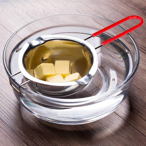 Stainless Steel Double Boiler Pot with Heat Resistant Handle for Melting Chocolate, Candy and Candle Making (18/8 Steel, 2 Cup Capacity, Universal...