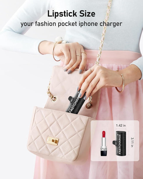VEEKTOMX Small Portable Charger for iPhone, Fast Charging Power Bank Mini 5000mAh PD Battery Pack Compatible with iPhone 14/14 plus/14 Pro Max/13/...
