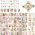 113Pcs Scrapbook Craft Paper Kit for Scrapbook Journaling Supplies ,Scrapbook Butterfly Flower Stickers Aesthetic for Scrapbooking Supplies,Bullet...