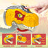 COSOOS T-Rex Dinosaur Hand Puppet with Realistic Roar Sound, Glowing Eyes, Movable Mouth & 4 Little Dinosaur Toys, Jurassic Storytelling Adventure...