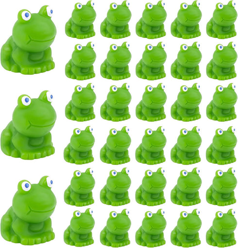 30pcs Resin Mini Frogs, Green Miniature Tiny Frog Figurines Cute Frog Decor Mini Garden Decorations Resin Animals for Landscape Dollhouse DIY Craf...