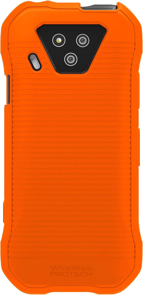 Case Compatible with Kyocera DuraForce Ultra 5G Phone Model E7110 (Verizon), Durable Slim Flexible Cover Case with Drop Protection (Orange)...