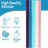 10 Reusable Silicone Drinking Straws + Cleaning Brush, 30oz - 20oz Tumblers Compatible, Dishwasher Safe, Extra Long Straw - Silicone Straws Reusab...