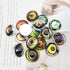 8MM 100PCS Owl Snake Lizard Animal Eyes Glass Cabochon for Clay Doll Making Sculptures Props Craft Jewelry DIY Findings 0.31inches...