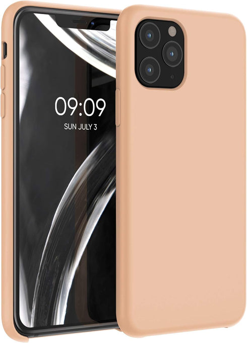kwmobile Case Compatible with Apple iPhone 11 Pro Case - TPU Silicone Phone Cover with Soft Finish - Baby Peach...