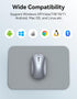 TECKNET Wireless Mouse, BT5.0/3.0 2.4GHz Silent Computer Mouse with USB Receiver,4000DPI Rechargeable Portable Bluetooth Mouse for Laptop/MacBook/...