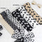 3 Rolls 1.5'' and 2.5'' Doggy Paw Print & Dog Ribbon(30 Yards), Lover Wired Edge Linen Ribbon,Stripes , Polka Dots Ribbons for Floral Arrangements...