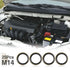 X AUTOHAUX 25pcs M14 Bronze Tone Car Engine Oil Drain Crush Flat Bonded Washer Gaskets...