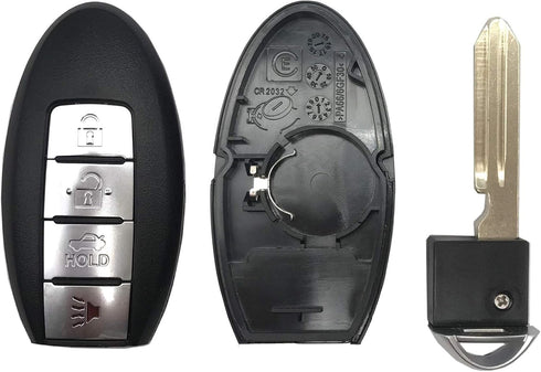 Smart Key Fob Case Shell Fit for Nissan Altima Maxima Murano Infiniti KR55WK48903 4 Buttons Replacement Keyless Entry Remote Car Key Housing Casin...