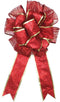 BinaryABC Valentine's Day Bows Decoration Ornaments,Christmas Tree Topper Bow(Red)...