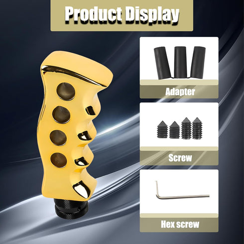 1 PC Car Manual Transmission Gear Shift Tip Kit,Knife Grip Handle Shift Knob, Easy Grip Wave Rod Headband Adapter Screws and Wrenches, Universal A...