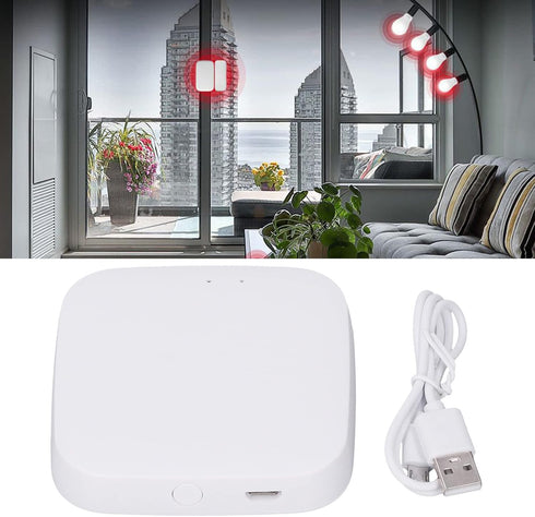 TOPINCN WiFi Gateway Keyless Entry Door Lock Remote Control Lock App Smart Door Lock WiFi Bridge WiFi Bluetooth Gateway Hub for ZigBee......