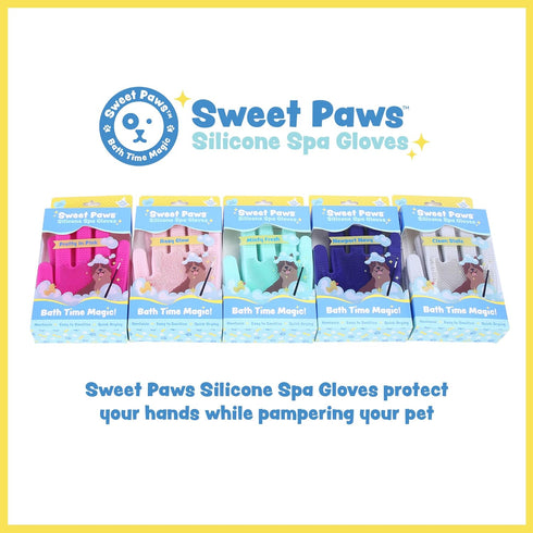 Silicone Spa Dog & Cat Bathing & Grooming Gloves, 2 Count, Reversible, Nontoxic, & Easy to Clean, Thousands of Massaging Micro-bristles to Pamper ...
