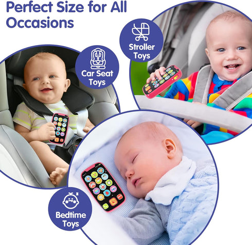 BABYFUNY Toys for 1 Year Old Girl Gifts, 15 Functions 1 Year Old Girl Toys for 1 + Year Old Girl, Baby Kids Toy Phone Baby Toys 12-18 Months 1 Yea...