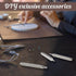 Flat Back Crystals Setter Metal Stamping Punches Kit includes 3 Pieces Jewelry Metal Stamping Tool for DIY, 1.8 mm, 2.5 mm, 4 mm and 1500 Pieces M...
