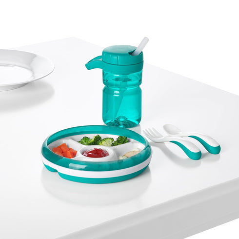 OXO Tot Fork and Spoon Training Set, Teal...