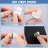 8 Pcs Cell Phone Finger Ring Adhesive Metal Phone Finger Grip Loop Stand Heart Grip Holder Phone Charm Hook for DIY Hanging Supplies (Silver)......