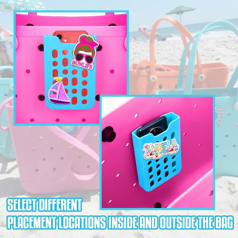 Phone Holder Silicone for Bogg Bag,Large Accessories Compatible with Bogg Bags Decorative Charm Inserts for Storage Cell Phone Case Key Lipstick S...
