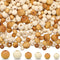 Hicarer 300 Pieces Natural Wood Round Beads Handmade Polished Spacer Beads Wooden Loose Crafts for Spring Easter Jewelry Making DIY Garland Crafts...