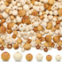 Hicarer 300 Pieces Natural Wood Round Beads Handmade Polished Spacer Beads Wooden Loose Crafts for Spring Easter Jewelry Making DIY Garland Crafts...