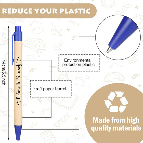 Woanger 50 Pcs Inspirational Motivational Quotes Ballpoint Pens Graduation Pen Gifts Positive Congrats Grad Pens Encouraging Pens for Class of 202...