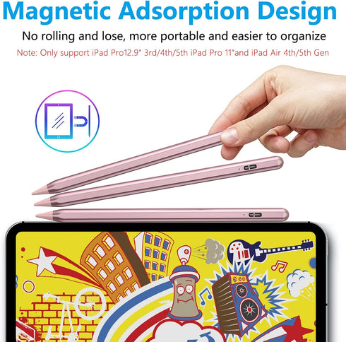 Stylus Pen for iPad, Apple Pencil for iPad 10th/9th Gen, iPad Pro 11 & 12.9 inch, iPad Pencil Compatible with (2018-2022) Apple iPad Air 5th/4th/3...