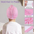 Basumee Microfiber Hair Towel Wrap for Kids, 2 Pack Hair Wrap Towels Drying Towel Wrap for Women Girls Hair Turban Towel for Wet Hair Wraps, Pink ...