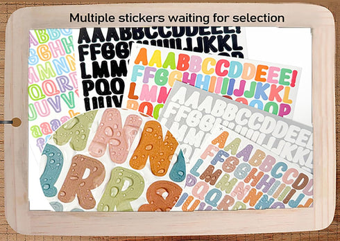 10 Sheets Letter Stickers 1560 Alphabet Stickers, 0.5 inch Self Adhesive Vinyl Letters Numbers Kit, YTPZCL Mailbox Numbers Sticker for Mailbox, Si...