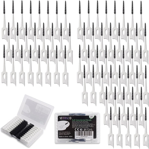 200 PCS Soft Dental Floss Picks, Dental Picks with case, Toothpicks Brush Between Teeth, Tooth Flossing Brush Disposable for Cleaning, Toothbrush ...