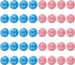 Favide 40 Pieces Gender Reveal Button Team Boy Girl Button Pins for Baby Shower Party Supplies, 2 Inches...