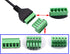 zdyCGTime USB 2.0 A Screw Terminal Block Connector Cable USB 2.0 A Male Plug to 5 Pin/Way Female Bolt Screw with Shield terminals Pluggable Type A...