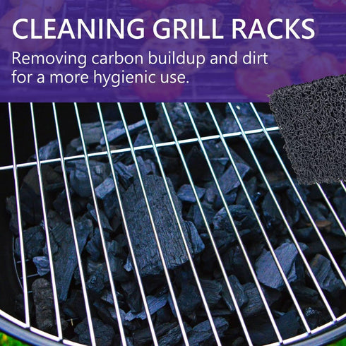 Premium 6 Pack Griddle Cleaning Pads - Heavy Duty 4x5 inch Size for Effortless Grime Removal - Professional Grade Scrubbers for Metal Grills, Spar...